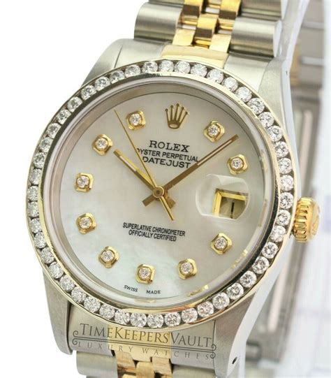 white pearl rolex|Rolex datejust 36mm diamond dial.